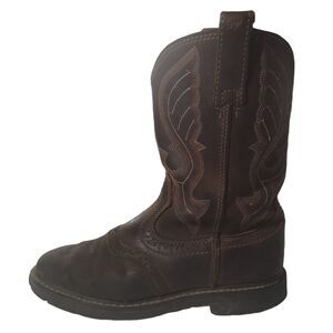 Cody James Saddle Soft Toe Work Boot Dark Brown Men's Size 8.5 D Style C9RR2